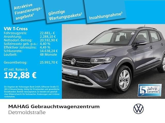Grau Neu 2024 VW T-Cross Life SUV | 22.881 € (Fairer Preis) - Bild 1/1