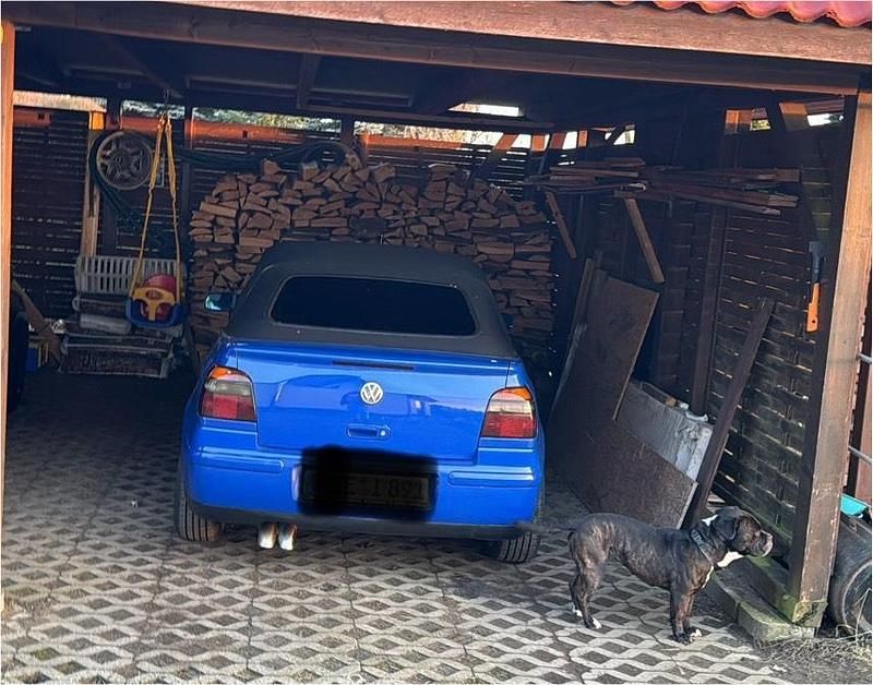 Blau Gebraucht 2000 VW Golf Cabriolet Cabrio | 2.199 € (Fairer Preis) - Bild 1/4