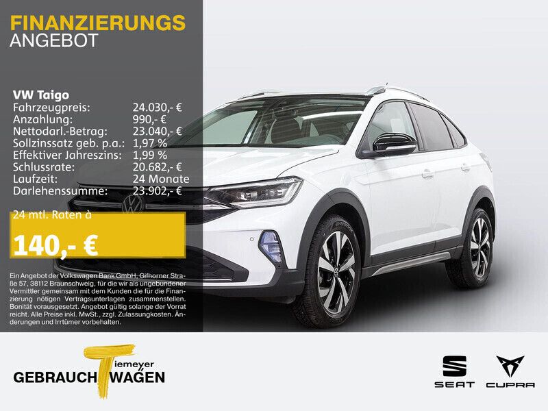 Weiß Gebraucht 2024 VW Taigo Style SUV | 23.990 € (Fairer Preis) - Bild 1/4