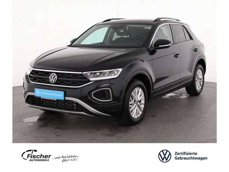 Schwarz Gebraucht 2024 VW T-Roc Life SUV | 26.940 € (Fairer Preis) - Bild 1/3
