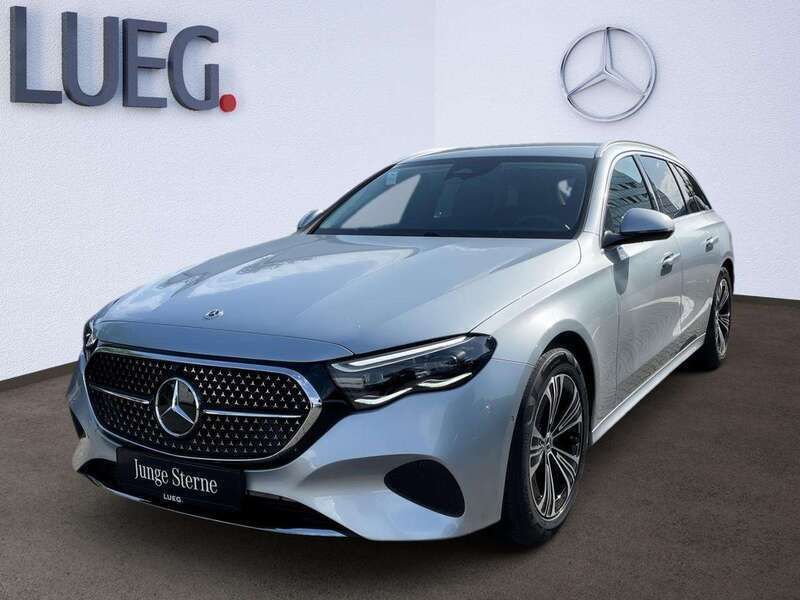 Metalliclack hightechsilber Gebraucht 2024 Mercedes E200 Advanced Plus Kombi | 49.900 € (Superpreis) - Bild 1/4