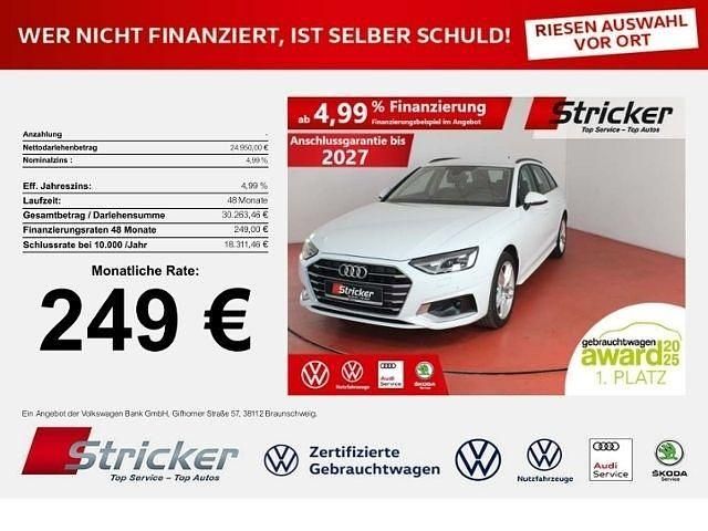 Gebraucht Audi A4 Advanced Plus 204 PS (150 kW) 2022 Gletscherweiß metallic (metallic) Kombi