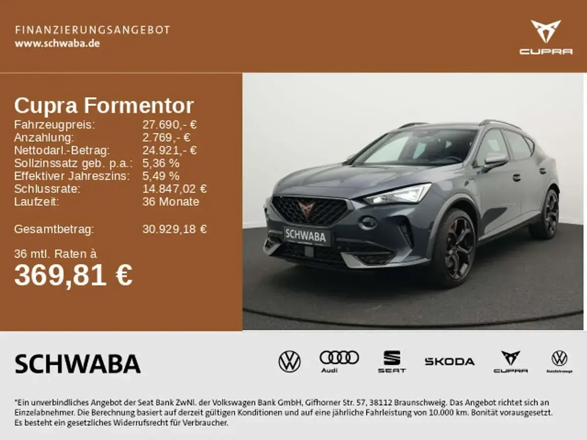 Gebraucht Cupra Formentor VZ 245 PS (180 kW) 2023 Grau SUV