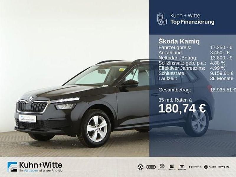 Schwarz Gebraucht 2021 Skoda Kamiq Active SUV | 17.250 € (Fairer Preis) - Bild 1/3
