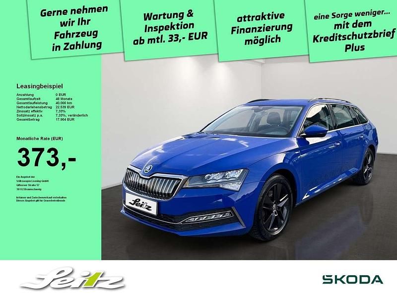 Blau Gebraucht 2021 Skoda Superb Ambition Kombi | 22.539 € (Fairer Preis) - Bild 1/3