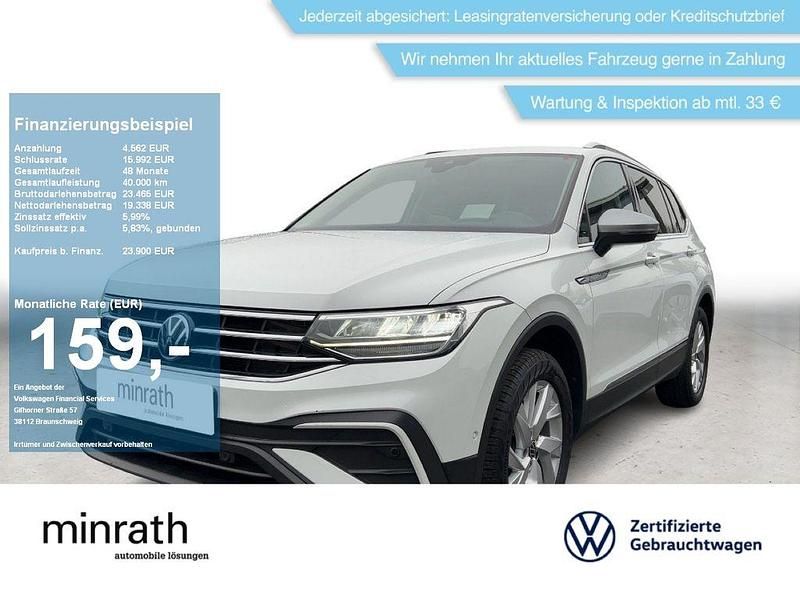 Gebraucht VW Tiguan Allspace Life 150 PS (110 kW) 2022 Weiß SUV