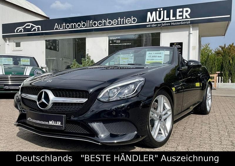 Schwarz Gebraucht 2017 Mercedes SLC180 Premium Cabrio | 29.890 € (Teuer) - Bild 1/4