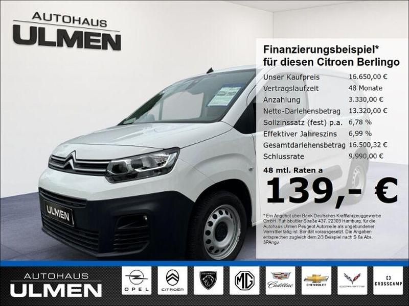 Weiss Gebraucht 2022 Citroën Berlingo PureTech Van / Kleinbus | 16.650 € (Superpreis) - Bild 1/4