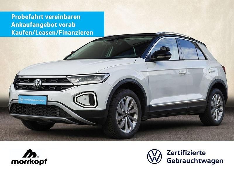 Pure white (weiß), uni Gebraucht 2025 VW T-Roc IQ Drive SUV | 37.940 € (Teuer) - Bild 1/4