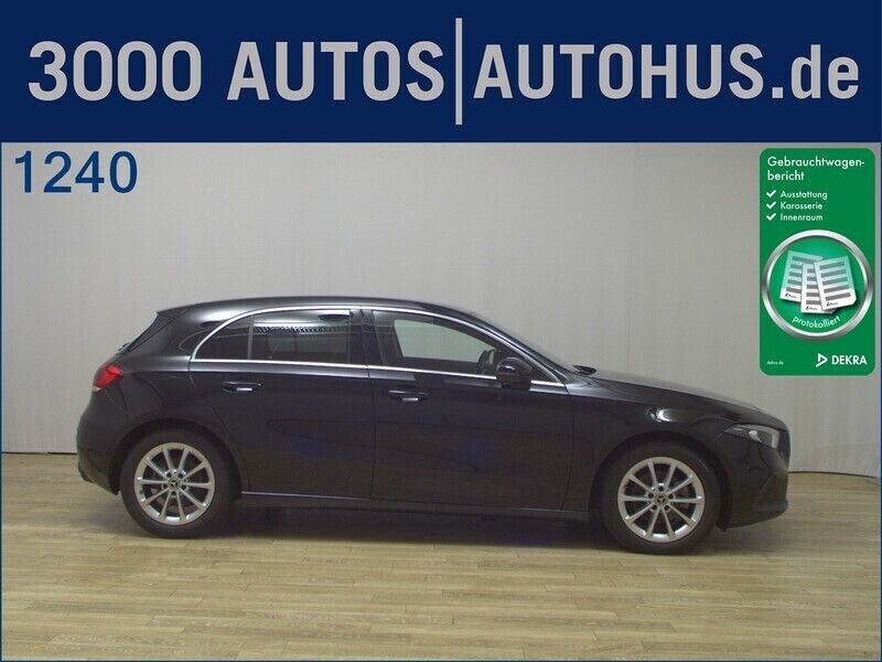 Schwarz Gebraucht 2021 Mercedes A180 Progressive Limousine | 23.480 € (Superpreis) - Bild 1/4