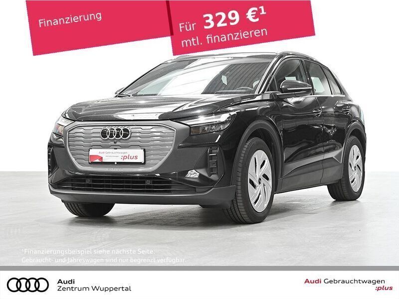 Mythosschwarz metallic Gebraucht 2022 Audi Q4 e-tron Basis SUV | 28.599 € (Fairer Preis) - Bild 1/2