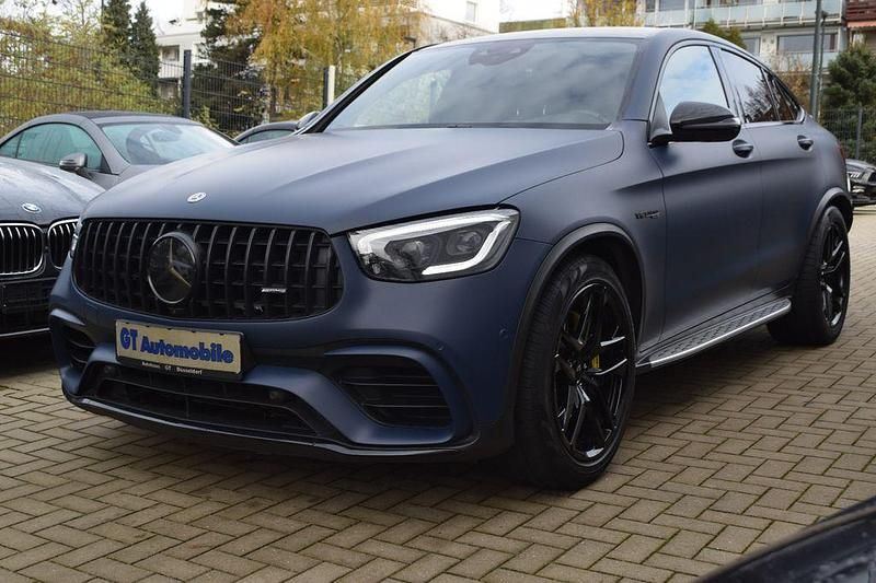 Foliert royal blau matt Gebraucht 2019 Mercedes GLC63 AMG AMG Coupé | 59.999 € (Etwas zu teuer) - Bild 1/4