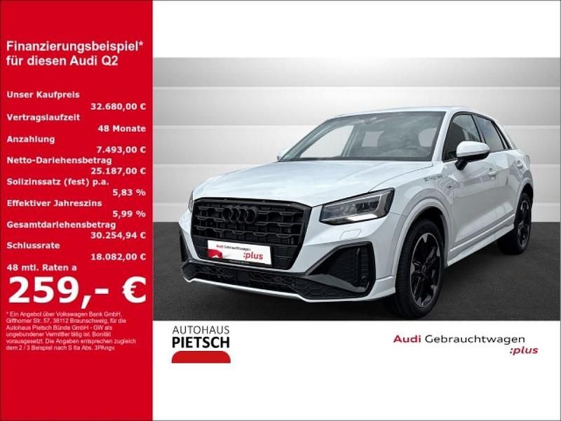 Gebraucht Audi Q2 S-Line 150 PS (110 kW) 2024 Weiss SUV