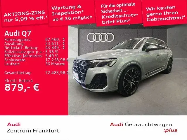Gebraucht Audi Q7 S-Line 286 PS (210 kW) 2024 Satellitsilber metallic SUV