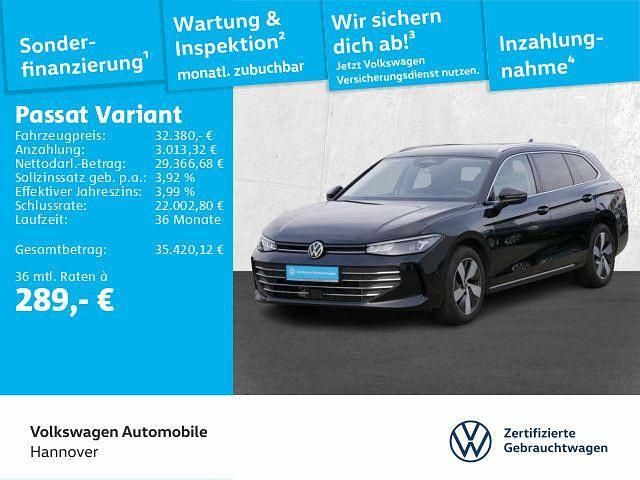 Grenadillschwarz metallic Gebraucht 2025 VW Passat Business Kombi | 32.380 € (Fairer Preis) - Bild 1/3