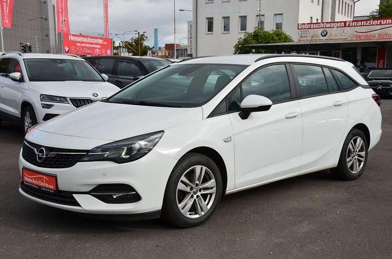 Schneeweiss/olympic/summit whi Gebraucht 2021 Opel Astra Business Kombi | 10.900 € (Teuer) - Bild 1/4