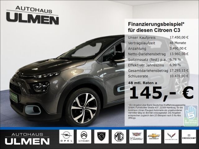 Grau Gebraucht 2023 Citroën C3 PureTech Kleinwagen | 17.450 € (Fairer Preis) - Bild 1/4