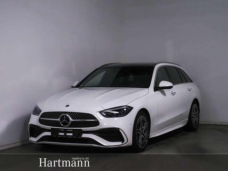 Unilack polarweiß Gebraucht 2024 Mercedes C300 AMG Line Premium Plus Kombi | 53.850 € - Bild 1/4