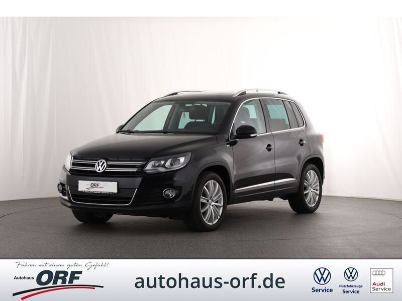 Schwarz Gebraucht 2014 VW Tiguan Sportline SUV | 16.950 € (Teuer) - Bild 1/4