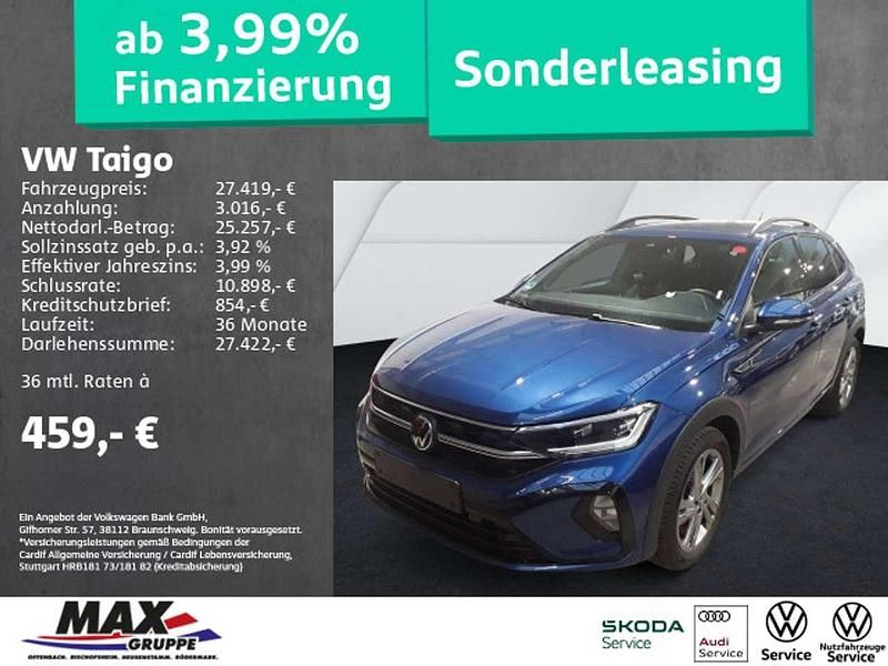 Blau Gebraucht 2023 VW Taigo R-line SUV | 27.419 € (Fairer Preis) - Bild 1/3