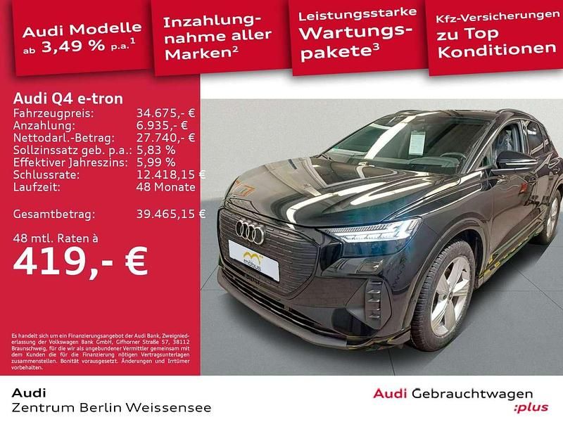 Gebraucht Audi Q4 e-tron Ambiente 125 kW (170 PS) 2022 Mythosschwarz metallic SUV
