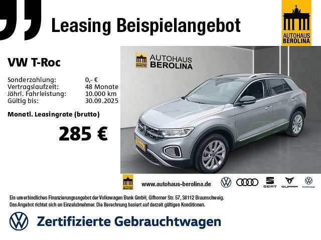 Silber Gebraucht 2024 VW T-Roc Style SUV | 27.950 € (Guter Preis) - Bild 1/4