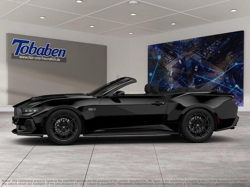 Neu Ford Mustang GT 446 PS (328 kW) 2025 Schwarz Cabrio