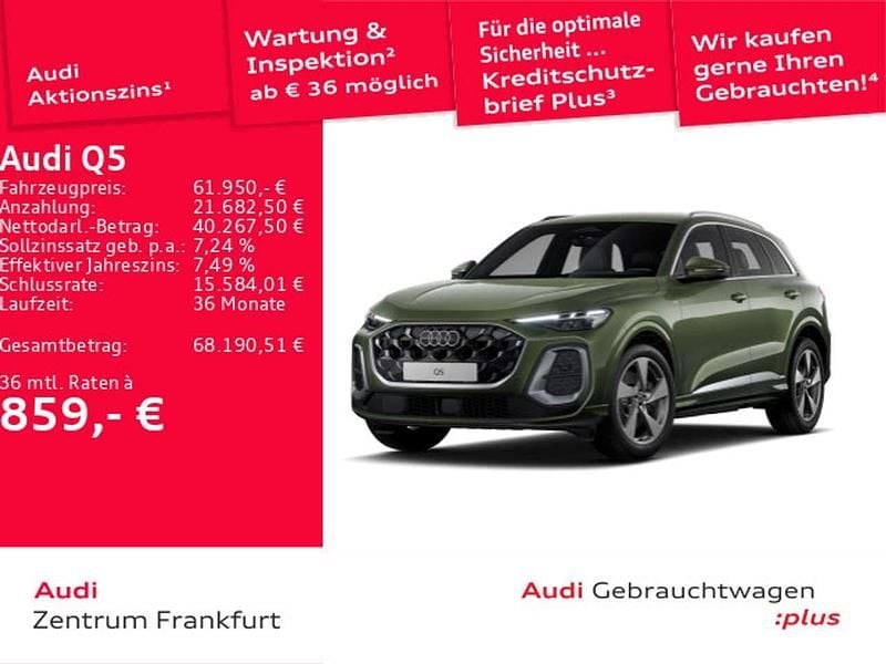 Gebraucht Audi Q5 S-Line 204 PS (150 kW) 2025 Grün SUV