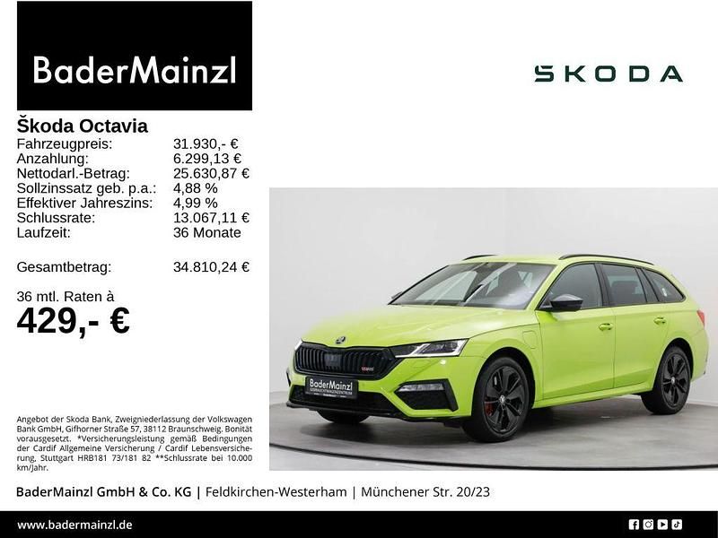 Mambagrün Gebraucht 2023 Skoda Octavia RS Kombi | 31.930 € (Fairer Preis) - Bild 1/3