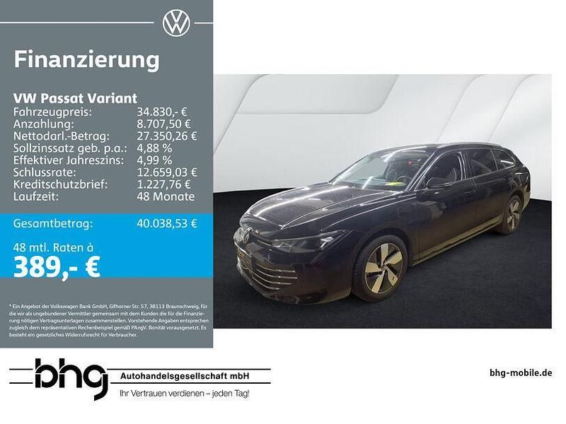 Schwarz Gebraucht 2025 VW Passat Business Kombi | 34.830 € (Guter Preis) - Bild 1/3