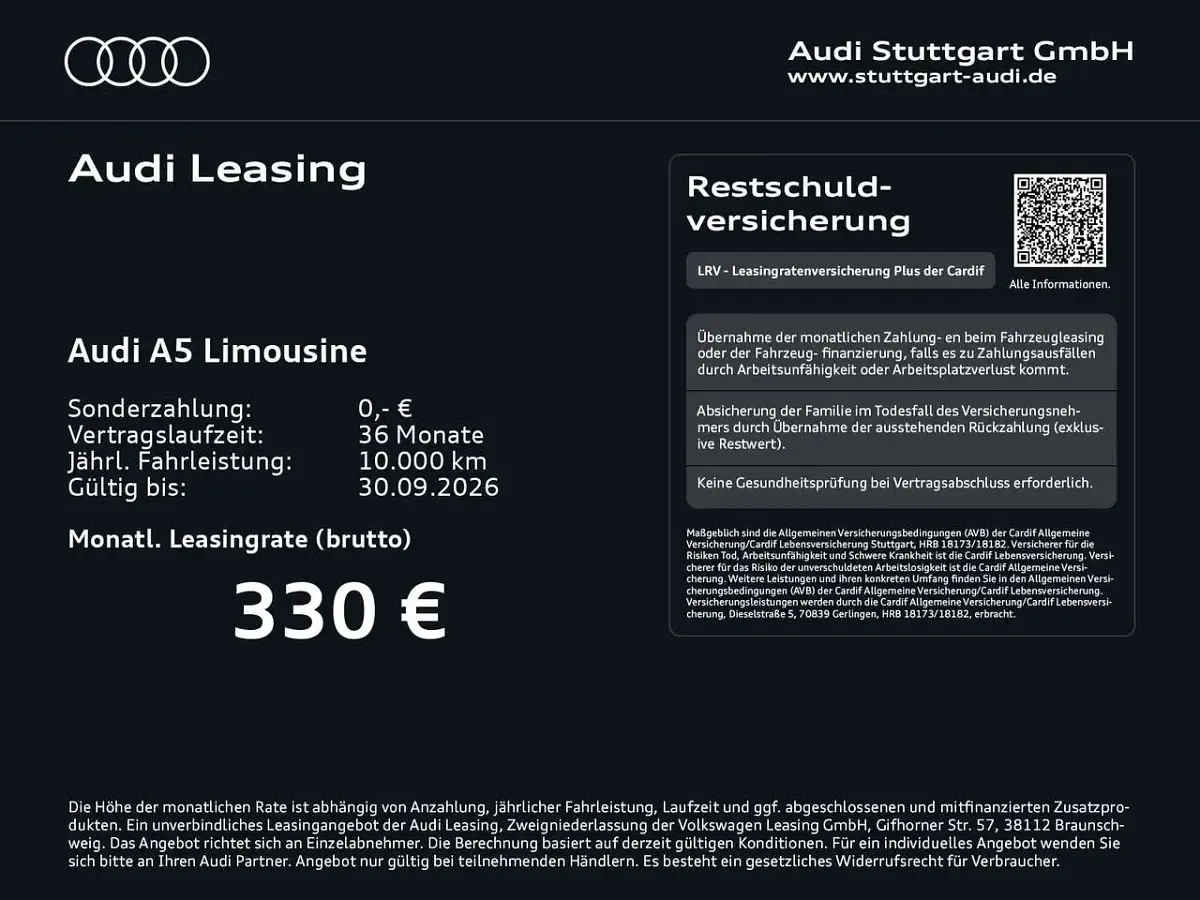 Gebraucht Audi A5 Sport 204 PS (150 kW) 2025 Grenadinerot metallic Limousine