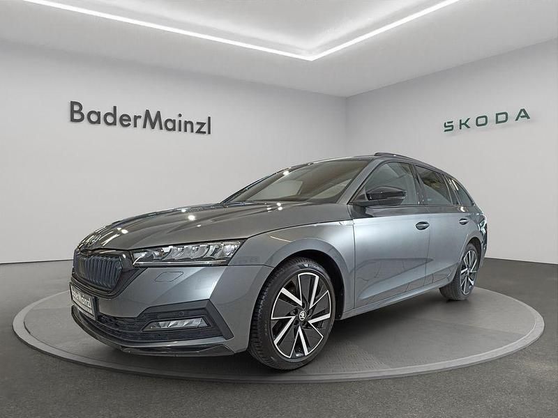 Graphitegrau metallic met. Gebraucht 2022 Skoda Octavia SportLine Kombi | 27.530 € (Fairer Preis) - Bild 1/4