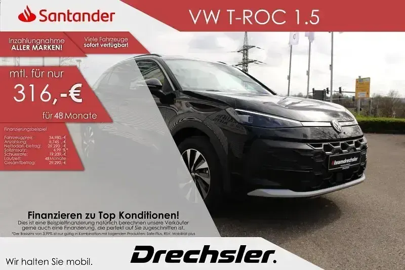 Neu VW T-Roc Life 150 PS (110 kW) 2026 Schwarz SUV