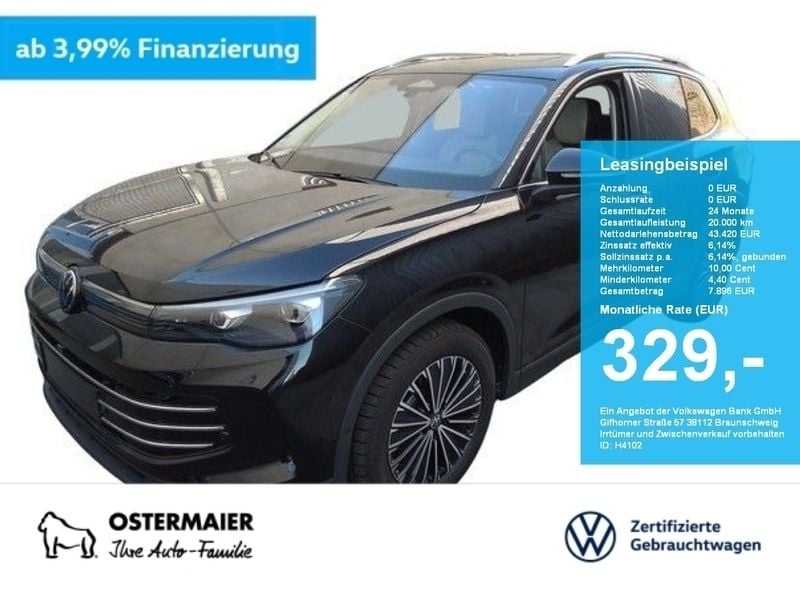 Schwarz Gebraucht 2024 VW Tiguan Elegance SUV | 43.310 € (Etwas zu teuer) - Bild 1/2