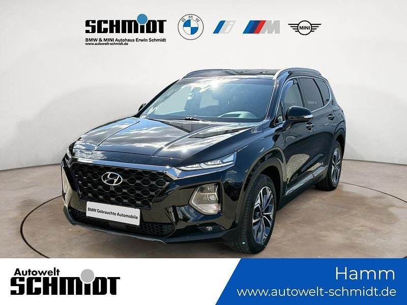 (schwarz) phantom black perleffekt Gebraucht 2018 Hyundai Santa Fe Premium SUV | 21.390 € (Fairer Preis) - Bild 1/4