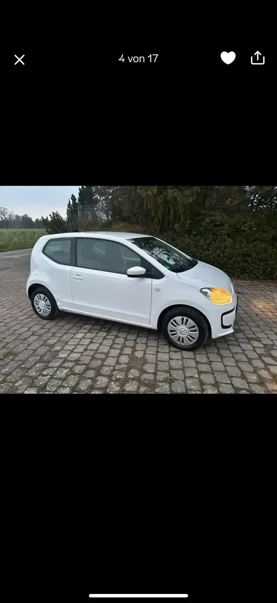 Gebraucht VW up! 60 PS (44 kW) 2012 Weiß Kleinwagen