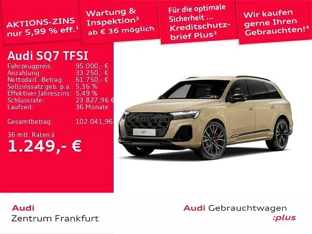 Gebraucht Audi SQ7 Sport 507 PS (372 kW) 2025 Gold SUV
