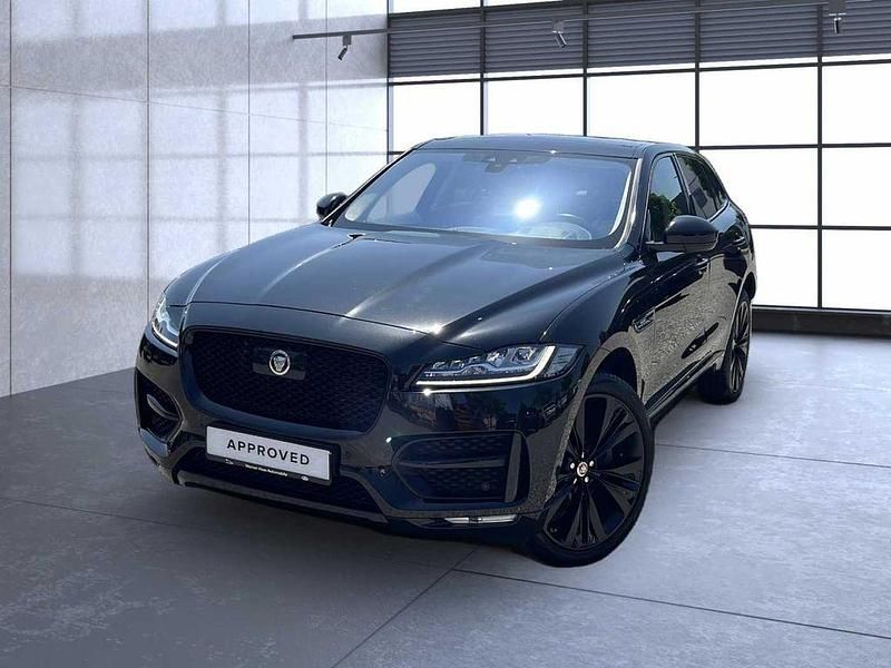 Santorini black Gebraucht 2019 Jaguar F-Pace R-Sport SUV | 33.490 € (Fairer Preis) - Bild 1/4