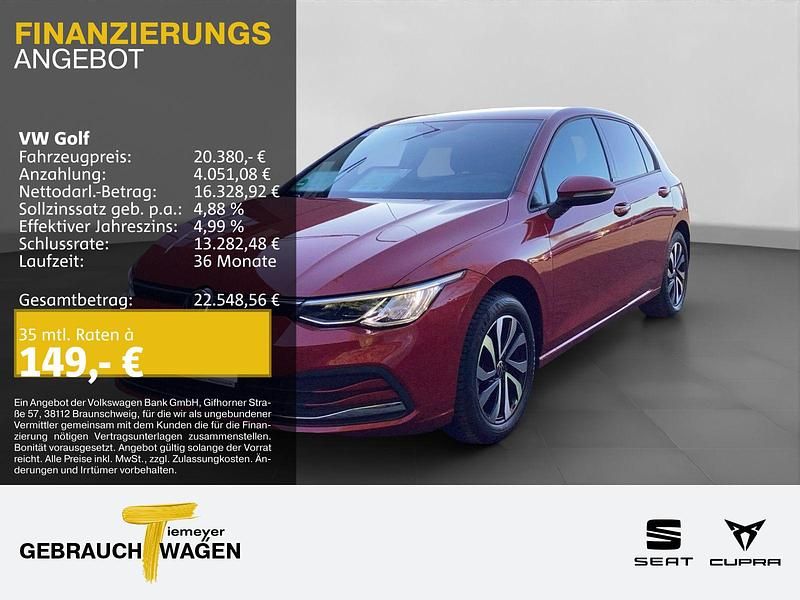 Rot Gebraucht 2022 VW Golf VIII Active | 19.430 € (Guter Preis) - Bild 1/4