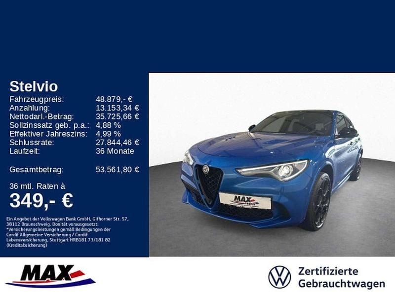 Colore esterno blu misano Gebraucht 2023 Alfa Romeo Stelvio Quadrifoglio SUV | 48.879 € (Superpreis) - Bild 1/3