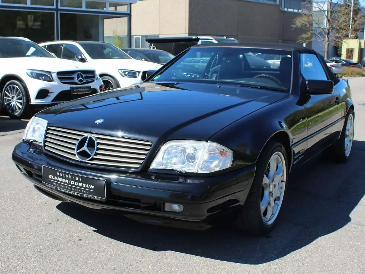 Gebraucht Mercedes SL500 320 PS (235 kW) 1998 Obsidianschwarzmetallic Cabrio