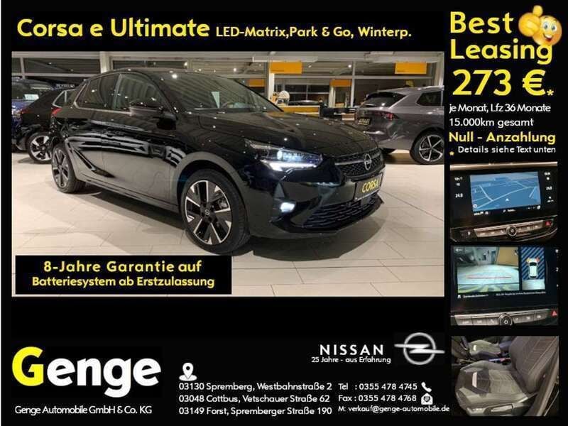 Gebraucht Opel Corsa-e Ultimate 100 kW (136 PS) 2023 Diamant schwarz metallic Kleinwagen