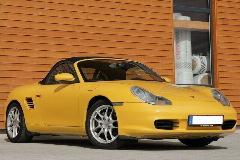 Speedgelb Gebraucht 2004 Porsche Boxster Cabrio | 18.980 € (Fairer Preis) - Bild 1/4