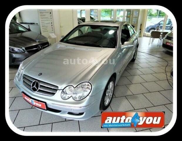 Silber metallic Gebraucht 2007 Mercedes CLK200 Elegance Coupé | 11.700 € (Fairer Preis) - Bild 1/4