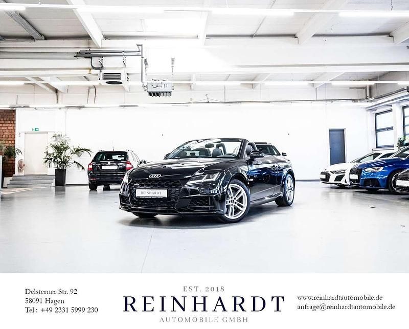 Mythosschwarz metallic Gebraucht 2023 Audi TT Roadster Comfort Cabrio | 41.025 € - Bild 1/3