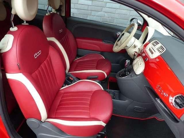 Second-hand Fiat 500C 86 CP (63 kW) 2014 Roșu Cabrio