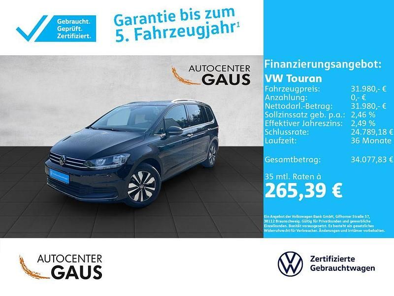 Gebraucht VW Touran Move 150 PS (110 kW) 2024 Schwarz Van / Kleinbus