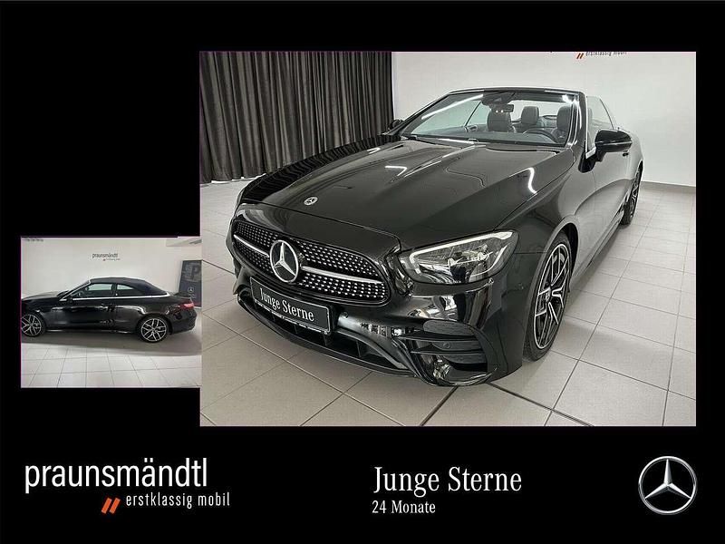 Schwarz Gebraucht 2022 Mercedes E220 AMG Cabrio | 43.900 € (Etwas zu teuer) - Bild 1/4