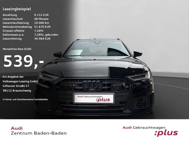 Brillantschwarz Gebraucht 2022 Audi S6 Ambiente Kombi | 51.870 € (Fairer Preis) - Bild 1/4