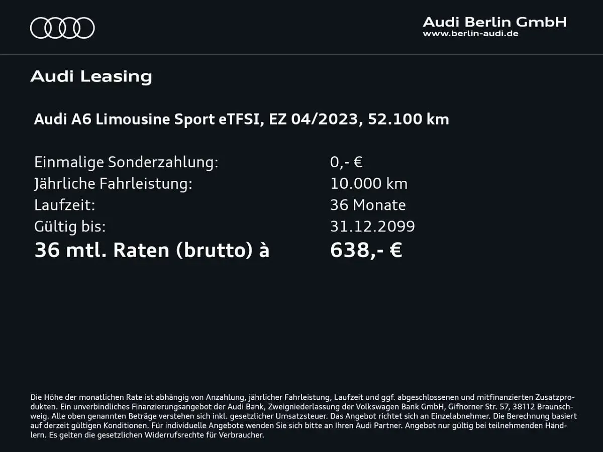 Gebraucht Audi A6 Sport 367 PS (269 kW) 2023 Schwarz Limousine